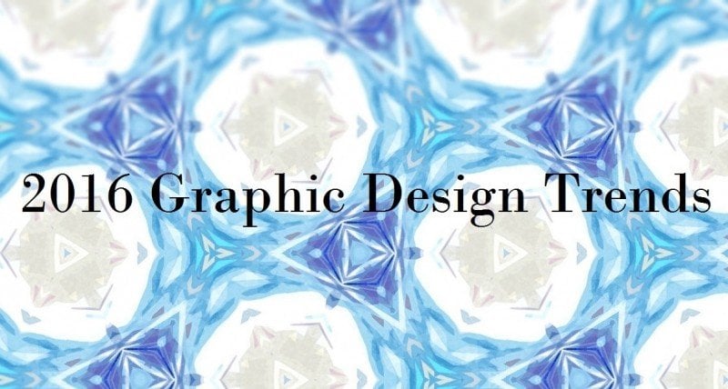 2016 Graphic Design Trends