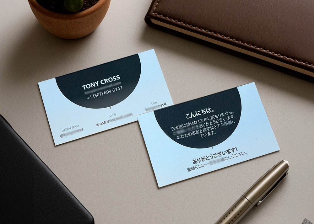 Structure and Design of a Bilingual Card