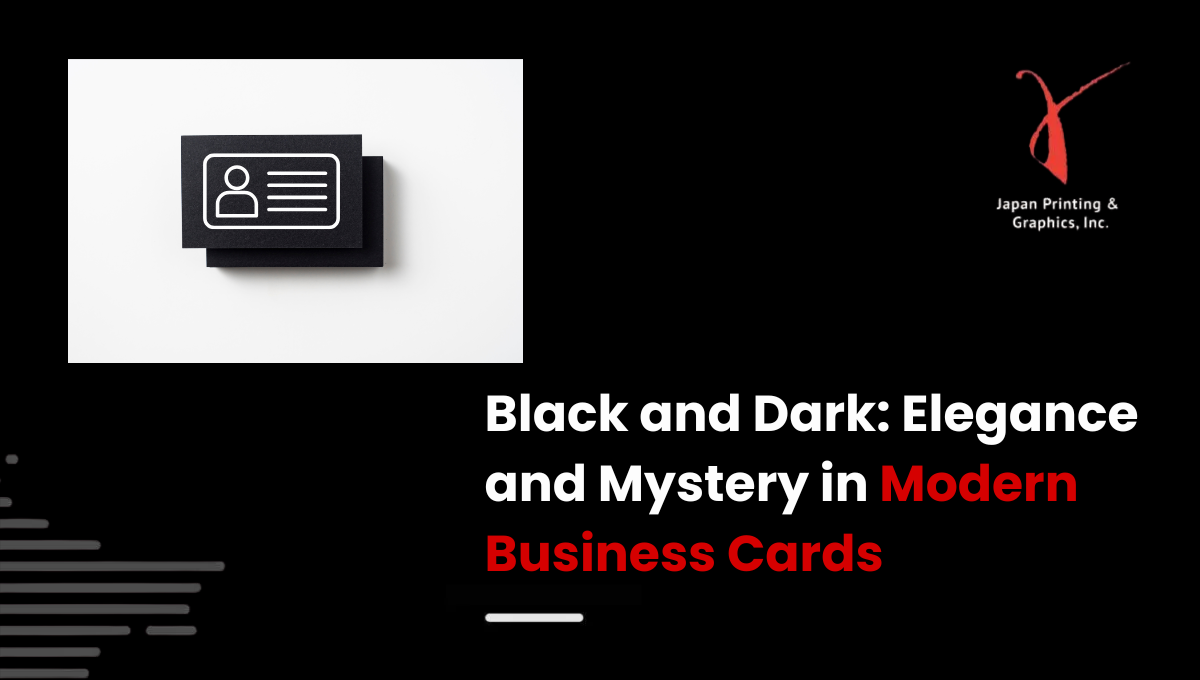 Black and Dark Elegance and Mystery in Modern Business Cards