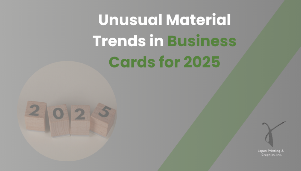 Unusual Material Trends in Business Cards for 2025