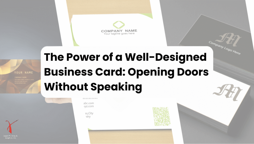 The Power of a Well-Designed Business Card Opening Doors Without Speaking