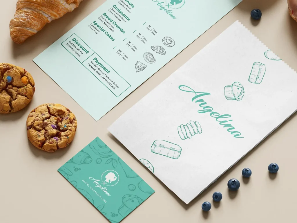 Cohesive restaurant branding suite including menus and stationery, locally printed in NYC for our New York and New Jersey-based hospitality clients.