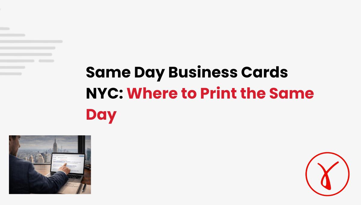 Same Day Business Cards NYC Where to Print the Same Day
