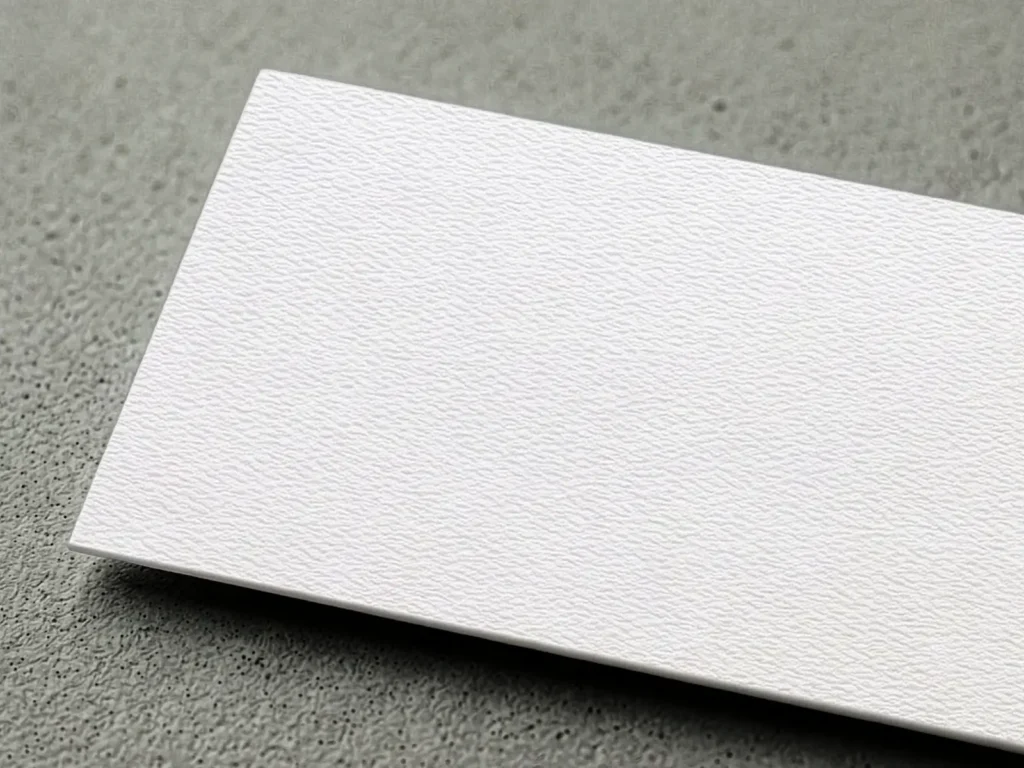 Felt business card paper featuring a rich, pronounced texture for artistic and boutique brands looking for a highly tactile and unique finish.