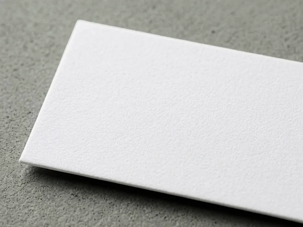 Luxury Soft-Touch Laminated cardstock with a velvet-like, ultra-smooth texture, available for custom luxury branding at our Manhattan studio.